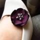 Purple Eggplant Wedding Shoe Clips, Plum Bridesmaid Shoe Accessories, Silk Floral Bridal Shoe Decoration, Fabric Flower Shoe Accessory,