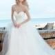Elegant Tulle Jewel Neckline A-line Wedding Dress - overpinks.com