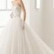 Two by Rosa Clara Beaded Lace & Tulle Strapless Gown 