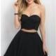 Black Two-Piece Chiffon Dress by Blush by Alexia - Color Your Classy Wardrobe