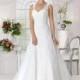 Style 9002 by Très Chic - Tulle Floor Straps  V-Neck A-Line Wedding Dresses - Bridesmaid Dress Online Shop