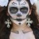 White Flower Crown Headband (Halloween Costume Day of the Dead Headpiece Wreath Wedding Music Festival Floral Catrina Sugar Skull Mexican)