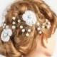 Floral circlet, Fabric flower circlet, Wedding Flower Hair Vine, Wedding halo, Circlet bridal, Hairband wedding, Hair accessories