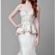 Peplum Mermaid Gown by Adagio Bridal - Color Your Classy Wardrobe