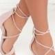 Romy Dusty Rose Lace-Up Heels