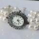 Swarovski Pearl Watch With Antique Inspired Face