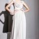 Gorgeous Sheath-Column Cowl Floor Length Chiffon Evening Dress with Beading COSF14019 - Top Designer Wedding Online-Shop