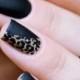 Gold And Black Leopard Nails