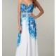 Strapless Floor Length Print Dress - Brand Prom Dresses