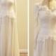 Vintage Bridal 1930's floral lace and chiffon wedding gown