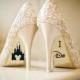 Disney Wedding Shoe Vinyl Sticker Decal With Name & Date Decorations Bridal shoe Bridesmaid I Do Etc