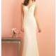 Allure Bridals - 2857 Romance 2016 Floor Length V-neck Straight Sleeveless Short - Formal Bridesmaid Dresses 2017
