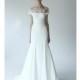 Lela Rose - Fall 2014 - The Valley Silk Crepe A-Line Wedding Dress with Illusion Bateau Neckline - Stunning Cheap Wedding Dresses