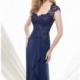 Lace Chiffon Gown by Mon Cheri Montage 115967 - Bonny Evening Dresses Online 