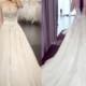 Vintage Princess Strapless Sweetheart Lace Beads Large Chiffon Train Ball Gown Wedding Dresses. WD0262