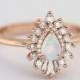 25 Opal Stone Engagement Rings For Aspiring Unicorn Brides