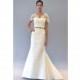 Carolina Herrera FW12 Dress 9 - Full Length Fit and Flare Sleeveless Carolina Herrera Fall 2012 White - Rolierosie One Wedding Store