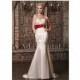 Alluring Satin Strapless Neckline Mermaid Wedding Dresses with Rhinestones - overpinks.com