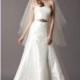 Gorgeous Satin & Stretch Charmeuse A-line Strapless Neckline Wedding Dress - overpinks.com