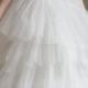 Strapless Ruffled Tulle Ball Gown Wedding Dress - Sophia Tolli Y21760