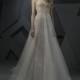 Ersa Atelier Spring/Summer 2018 Amelia Chapel Train Elegant Champagne Aline High Neck Sleeveless Beading Lace Bridal Gown - Brand Wedding Dresses