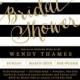 "Wendy" Black Stripe   Gold Bridal Shower Invitation