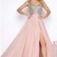 Ivory Cassandra Stone 51046A - A Line Long Chiffon Dress - Customize Your Prom Dress