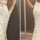 Mermaid Jewel Long Sleeves Sweep Train Open Back Wedding Dress With Appliques