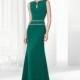 Graceful Chiffon & Lace Keyhole Sheath Evening Dresses - overpinks.com