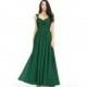 Dark_green Azazie Amya - Scoop Floor Length Chiffon Sweetheart Dress - Charming Bridesmaids Store