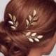 Gold Leaf Hair Comb, Gold Hair Pin Vine, Leaf Bridal Hair Vine, Bridal Hair Piece, Wedding Hairpiece, Gold Leaf Head Piece, Gold Hair Comb