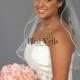 Short Bridal Veil, One Layer Bridal Veil, Soft Veil, Sheer Wedding Veil, Ivory Veil, Diamond White Veil, Available in any length!