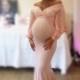 PETUNIA- Baby Shower Dress, Maternity Gown, Maxi Maternity Dress, Baby Shower Gown, Chiffon Maternity Gown, Photoshoot Gown for Maternity