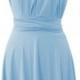 Maternity Infinity Dress knee length dress in baby blue color
