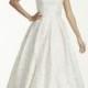 Oleg Cassini Laser Cut Organza Wedding Dress Style CWG631