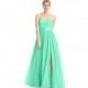Turquoise Azazie Fiona - Floor Length Back Zip Sweetheart Chiffon And Charmeuse Dress - Cheap Gorgeous Bridesmaids Store