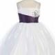 Plum Mini Stoned Tulle Dress Style: D595 - Charming Wedding Party Dresses
