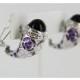Helens Heart Earrings JE-020441-S-Purple Helen's Heart Earrings - Rich Your Wedding Day