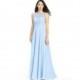 Sky_blue Azazie Frederica - Keyhole Scoop Chiffon And Lace Floor Length Dress - Cheap Gorgeous Bridesmaids Store