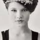 Autumn Wedding Headband - Bridal Headpiece - Miss Anelle pearl and rhinestone crystal sparkle headband side tiara #335