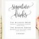 Signature cocktail sign Editable template Wedding sign Bar menu template Signature drink sign printable Wedding bar menu Cocktail menu #vm41