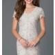 Short V-Neck Short Sleeve Lace Dress 48019i by Jump - Brand Prom Dresses