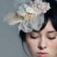 Bridal couture veil, bespoke hat, bridal mini hat, pink fascinator, bridal fascinator, pink veil, pink bridal clip,