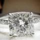 Gorgeous 1.60 Ct. Cushion Cut Diamond Engagement Ring Set G, VS2 GIA