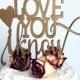 Star wars wedding cake toppers - Gold - Wedding Cake Topper - I Love You I Know #110018