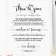 In Lieu of Favors Sign, Wedding Donation Sign Wedding Donation Favor Cards Wedding Favor Sign, Printable Wedding Signs, Wedding Template PDF