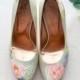 Pink Peony & Gypsophila Hand-painted Custom Wedding Shoes