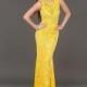 Chic Lace Bateau Neckline Floor-length Sheath Prom Dress - overpinks.com