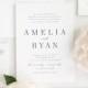 Amelia Wedding Invitations - Sample