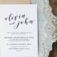 Editable Wedding Invitation Template, Printable Wedding Invitation, Wedding Invitation Printable, Wedding Invitation Download - KPC01_102